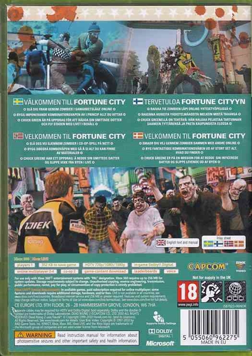 Dead Rising 2 - XBOX 360 (B - Grade) (Genbrug)